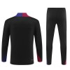 Barcelona Training Sweatshirts Quarter-zip 2024-25 Schwarze Für Kinder